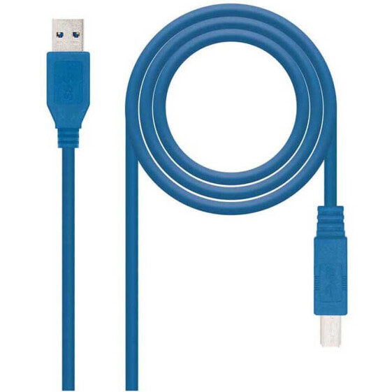 NANOCABLE 10.01.0802-BL 2 m USB-A To USB-B Cable