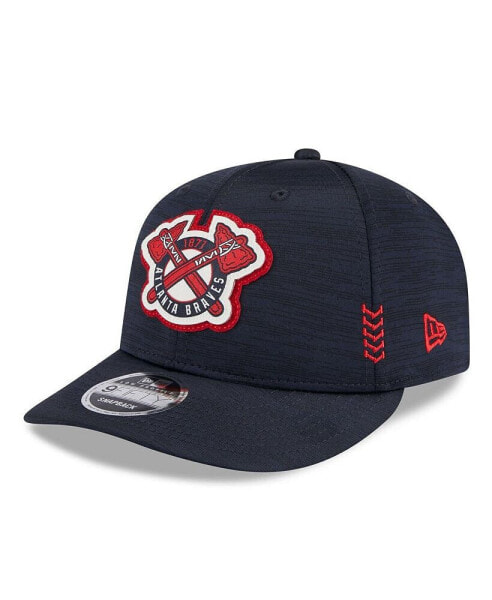 Men's Navy Atlanta Braves 2024 Clubhouse Low Profile 59FIFTY Snapback Hat