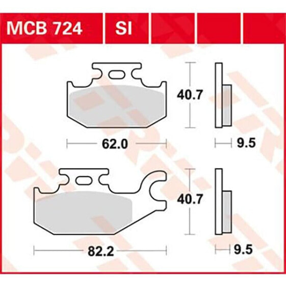 TRW Offroad Can Am Commander 1000 EFI Sintered Rear Brake Pads