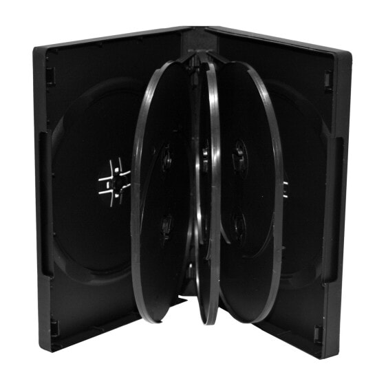 MEDIARANGE BOX35-8 - Jewel case - 8 discs - Black - Plastic - 120 mm - Dust resistant,Scratch resistant
