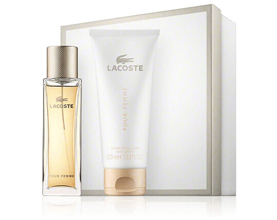 Lacoste pour Femme Set mit Body Lotion