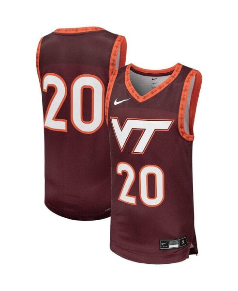 Big Boys #20 Maroon Virginia Tech Hokies Team Replica Basketball Jersey