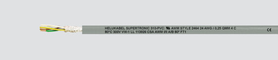 Helukabel 49891 Schleppkettenleitung S-TRONIC 310-PVC 12 x 0.14 mm² Grau 100 m