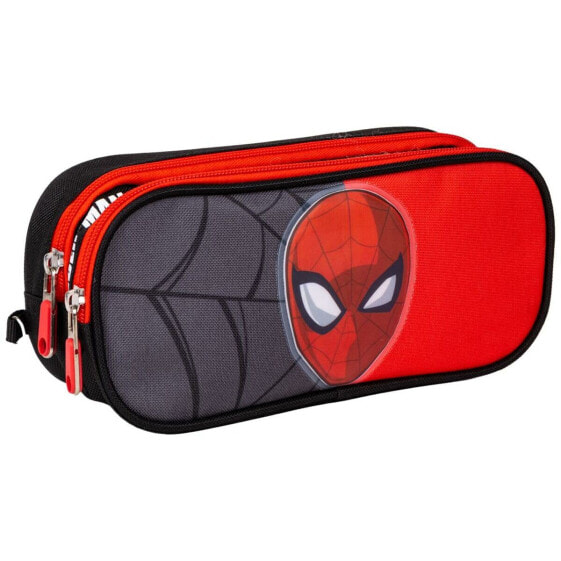 Двойной пенал Spider-Man Чёрный 22,5 x 8 x 10 cm