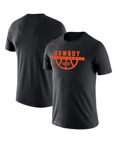 Men's Black Oklahoma State Cowboys Basketball Drop Legend Performance T-shirt