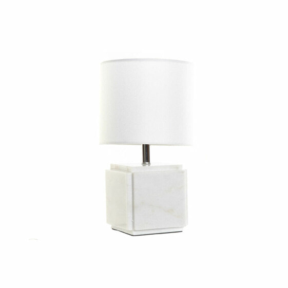 Настольная лампа DKD Home Decor Белый полиэстер Металл Мрамор 220 V Позолоченный 50 W (20 x 20 x 34 cm)