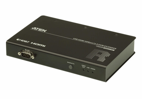 ATEN CE820R - Receiver - Wired - 100 m - Cat5e - Cat6 - Cat6a - 4096 x 2160 pixels - Black
