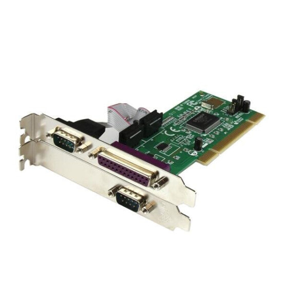 StarTech.com 2S1P PCI Serial Parallel Combo Card with 16550 UART - PCI - Parallel - Serial - Low-profile - RS-232 - Green - CE - FCC - UL - TAA - REACH