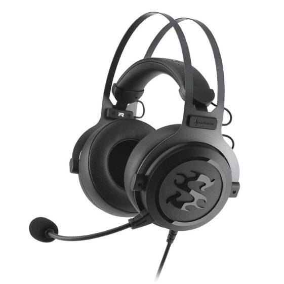 Sharkoon SKILLER SGH3 - Headset - Head-band - Gaming - Black,Titanium - Binaural - In-line control unit