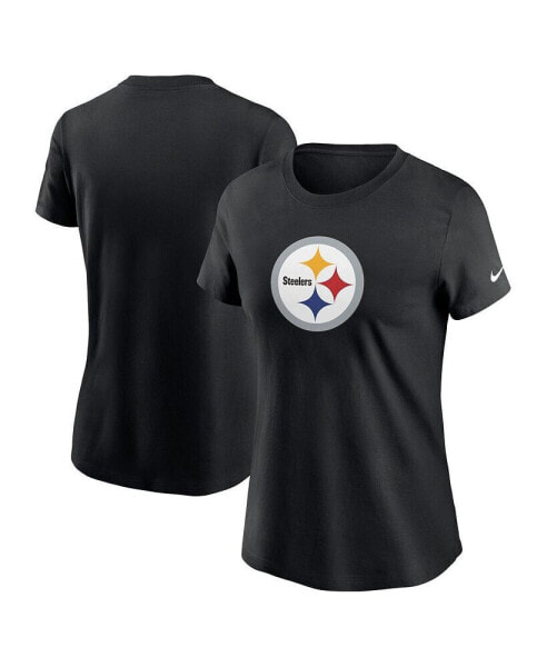 Women's Black Pittsburgh Steelers Primary Logo T-Shirt