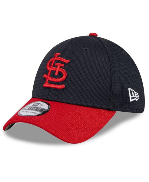 Men's Navy St. Louis Cardinals 2024 Batting Practice 39THIRTY Flex Hat