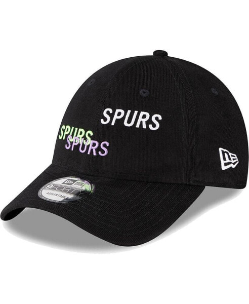 Men's Black Tottenham Hotspur Triple Wordmark 9FORTY Adjustable Hat