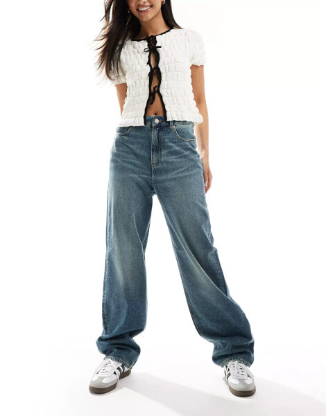 JJXX baggy 90s fit jeans in mid wash