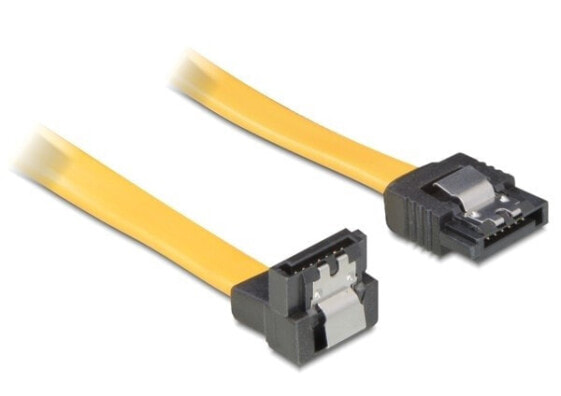 Delock 0.7m SATA Cable - 0.7 m - Yellow