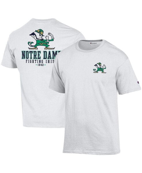 Men's White Notre Dame Fighting Irish Team Stack 2-Hit T-shirt