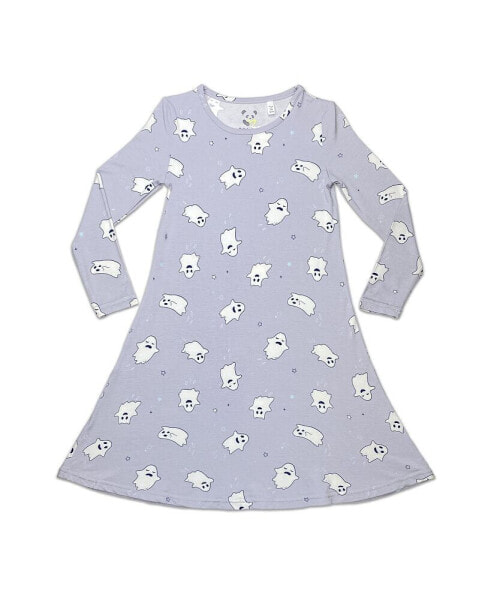 Toddler| Child Girls Ghastly Ghost Long Sleeve Dress