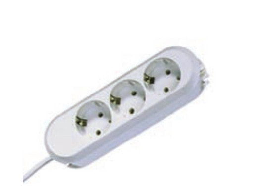Bachmann SMARTLINE - 1.5 m - Indoor - Type F - White - 3 AC outlet(s) - 185 mm