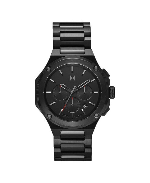 Men's Raptor Black Stainless Steel Bracelet Watch 46mm