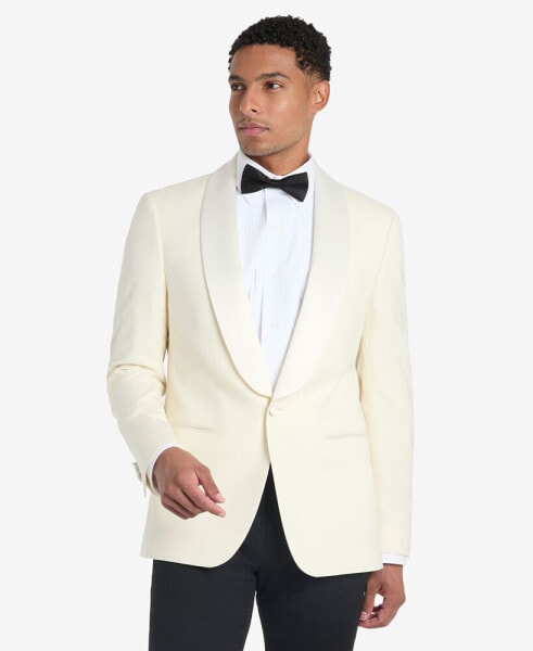 Men's Solid White Sport Coat