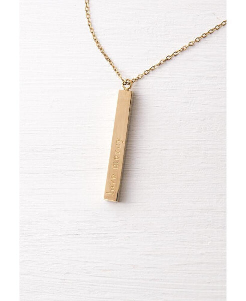 Starfish Project give Justice Gold Bar Necklace