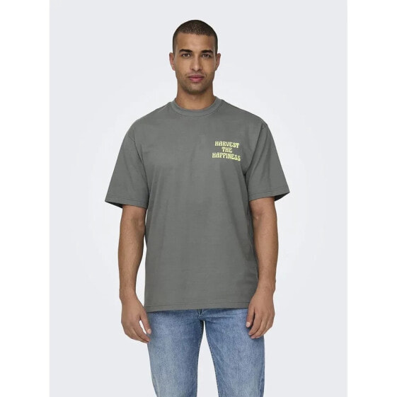 ONLY & SONS Layne Life Rlx Planet short sleeve T-shirt