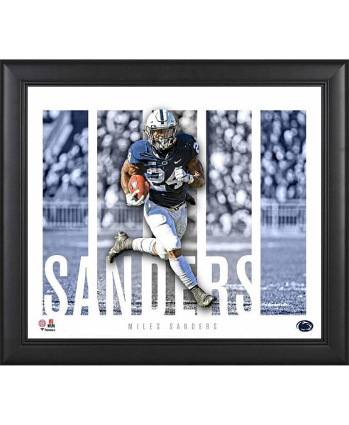 Miles Sanders Penn State Nittany Lions Framed 15" x 17" Player Panel Collage