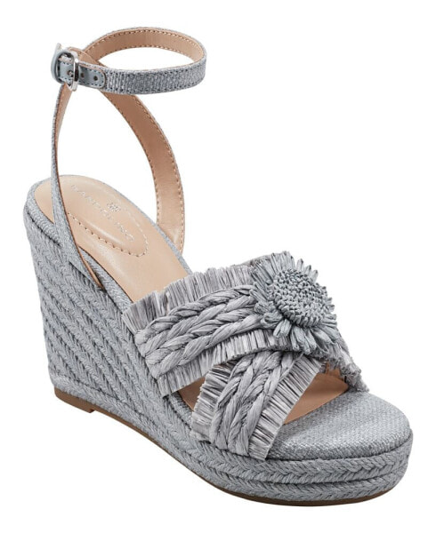 Women's Krista Espadrille Flower Detail Wedge Sandals