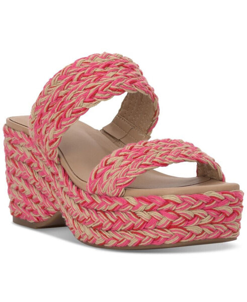 Women's Norina Woven Two Band Wedge Sandals, Created for Macy's