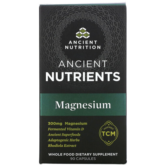 Магний Ancient Nutrition, 300 мг, 90 капсул (100 мг на капсулу)