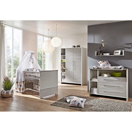 Babyzimmer Eco Silber (3-teilig)