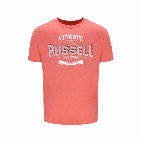 Men’s Short Sleeve T-Shirt Russell Athletic Amt A30081 Orange Coral