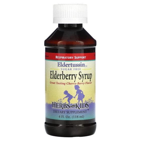 Elderberry Syrup, Cherry-Berry, Sugar Free, 4 fl oz (118 ml)