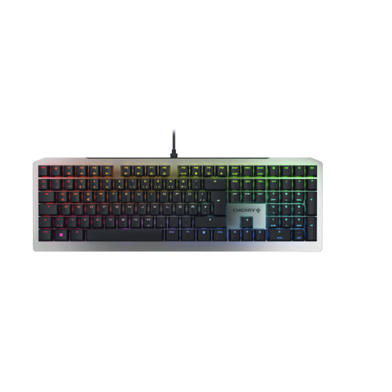 Cherry MV3.0 RGB - Full-size (100%) - USB - Mechanical - QWERTZ - RGB LED - Black - Grey