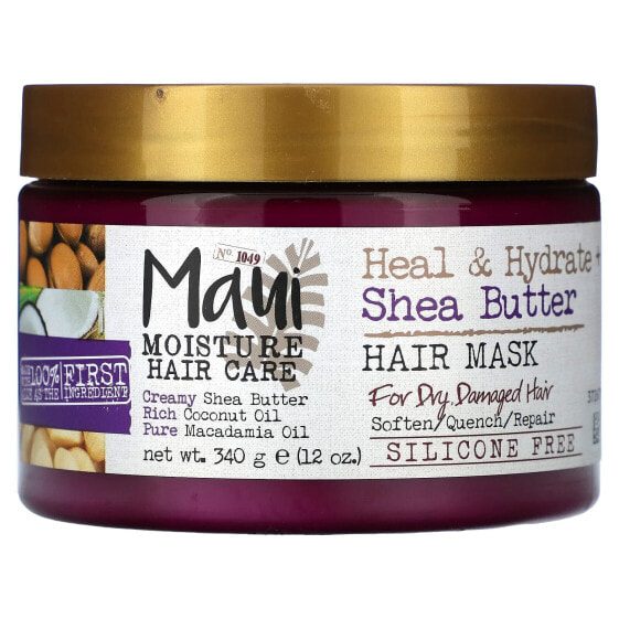 Маска для волос Maui Moisture Heal & Hydrate с маслом ши, 12 унций (340 г)