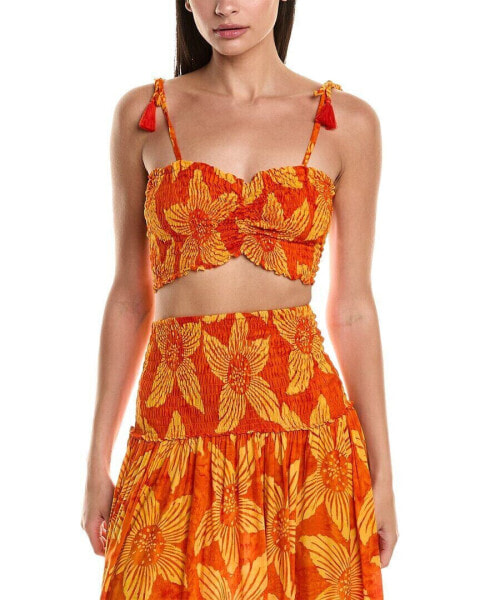 Tiare Hawaii Havana Top Women's Orange Os