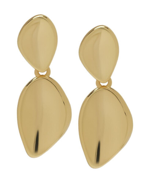 14K Gold Plated Free Form Earrings