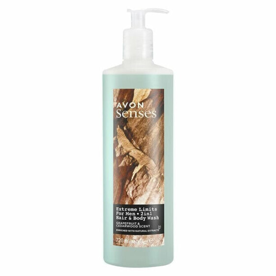 Shower gel for body and hair with the scent of grapefruit and cedarwood Sense s 720 ml