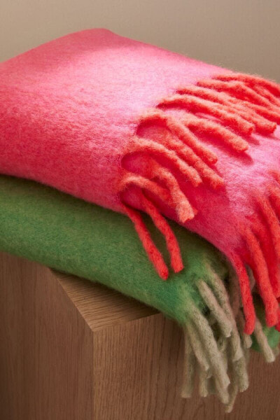 Wool-blend Throw