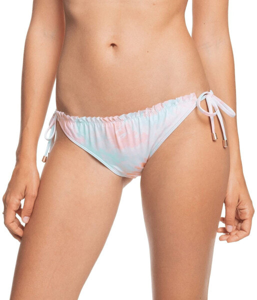 Roxy 292837 Nautilus Tie Side Moderate Bottoms Peach Amber Nautilus Tie-Dye LG