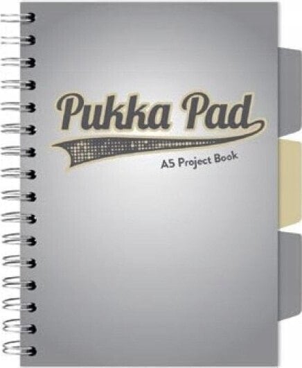 Pukka Pad Project Book Grey A5/100K kratka szary (3szt)