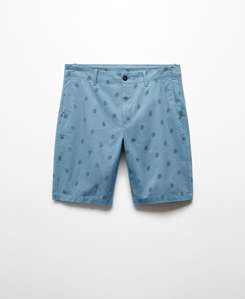 Men's Printed Cotton Bermuda Shorts