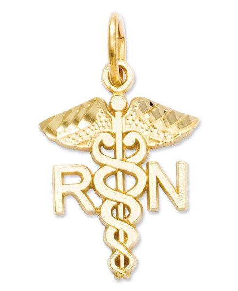 14k Gold Charm, Nurse Charm