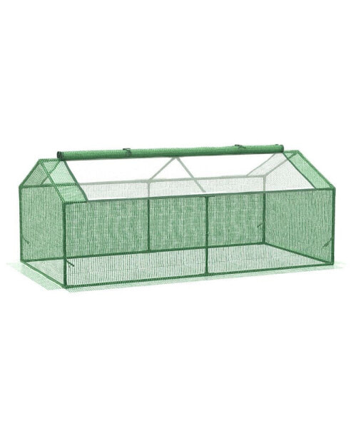 Mini Greenhouse Portable Hot House w/ Windows, 71"x36"x28" Green