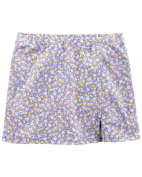 Kid Floral Print Handstand Skort 12