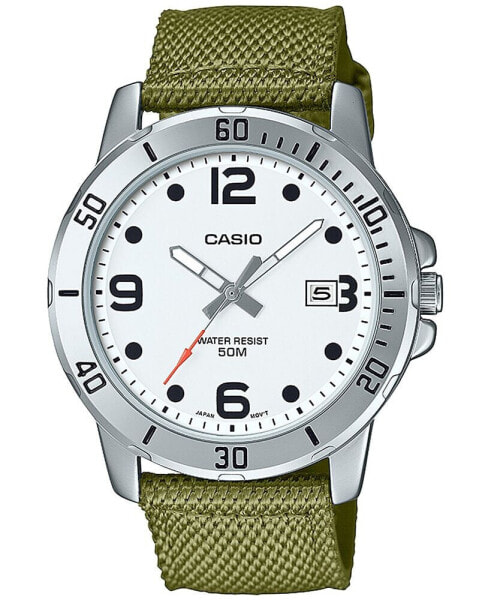 Часы Casio Green Cloth Strap MTPVD01C 3BV