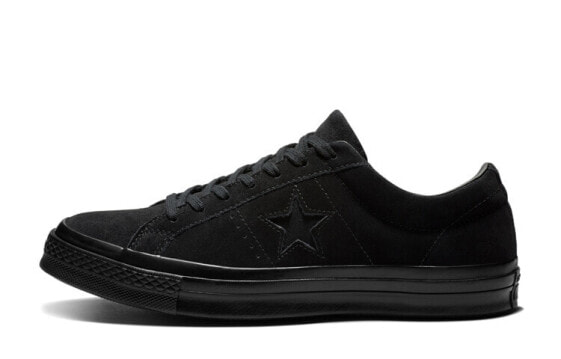 Кроссовки Converse one star Suede Triple Black Low Top 162950C