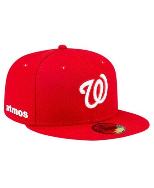 Men's Red Washington Nationals Atmos Animal Undervisor 59FIFTY Fitted Hat