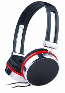 Gembird MHP-903 - Headphones - Head-band - Music - Black,Red,Stainless steel - 1.5 m - Wired
