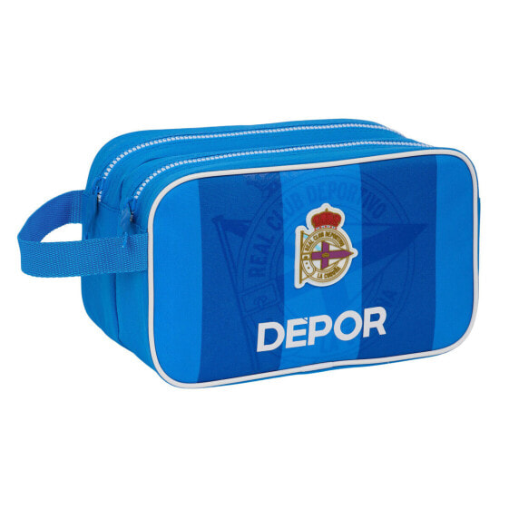 Школьный несессер R. C. Deportivo de La Coruña Синий Спортивный 26 x 15 x 12.5 cm