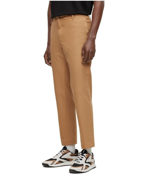 Men's Slim-Fit Cotton Blend Trousers